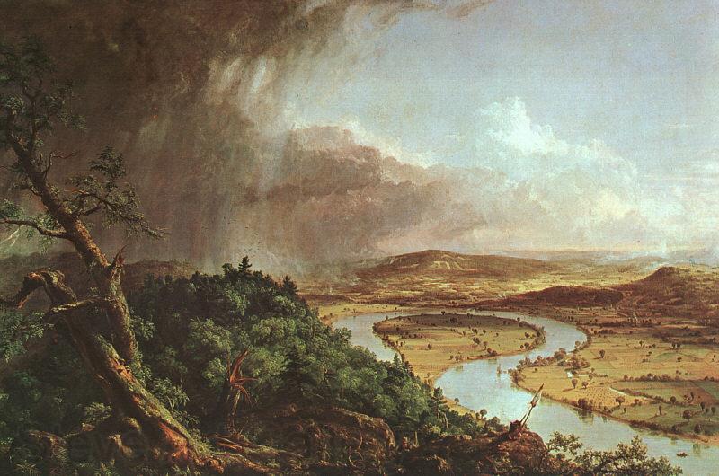 Thomas Cole The Connecticut River near Northampton Norge oil painting art